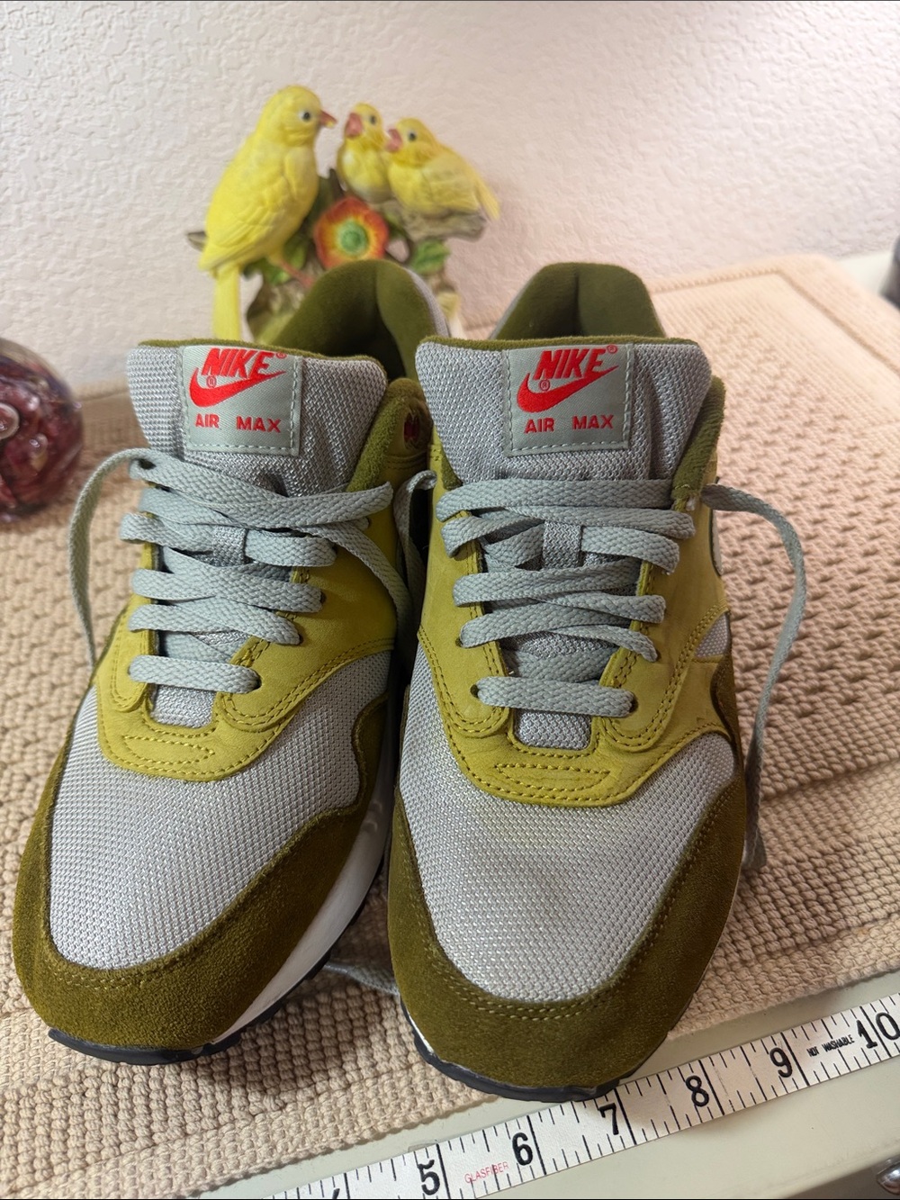Nike Air Max 1 Premium Retro Green Curry 2018 Men’s 10 908366-300